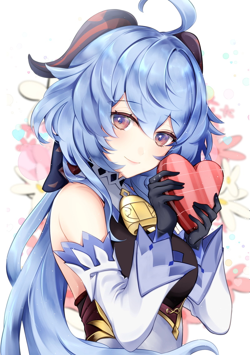 anime girls, anime, horns, Genshin Impact, 2K, Ganyu (Genshin Impact)