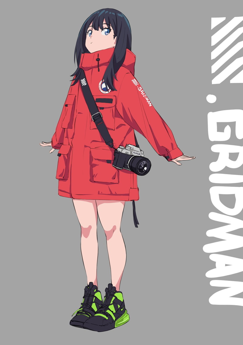 1080P, anime, SSSS.GRIDMAN, anime girls, Takarada Rikka