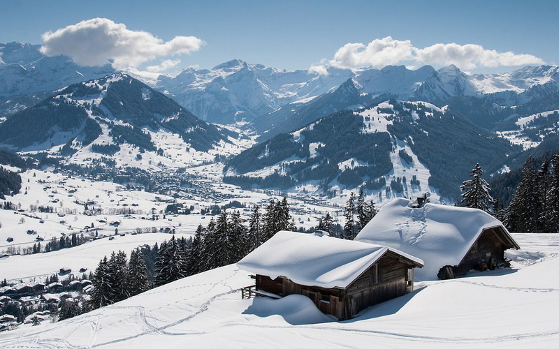 1080P, white color, non-urban scene, motor, day, snowcapped mountain, tranquil scene, winter, beauty in nature, nature, scooter, built structure, white