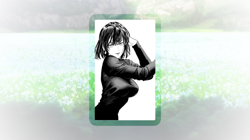 manga, Fubuki, day, adult, plant, nature, women, real people, casual clothing, hairstyle, hair, One-Punch Man, full length, outdoors, green color, lifestyles