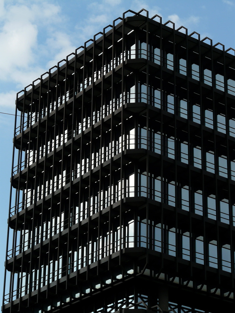 outdoors, Building, apartment, nature, european, Patent Office, European Patent Office, cloud - sky, modern, repetition, office, architecture, 2K, building exterior