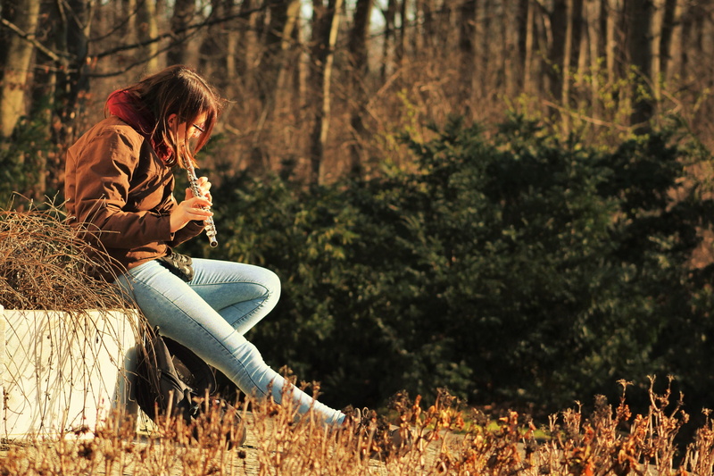 playing, tree, forest, nature, jacket, trees, day, blur, 4K, young adult, leisure, woods, adult, land, beautiful, holding, sitting, landscape, real people