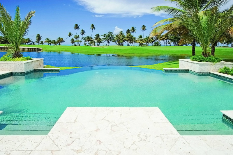 infinity, golf, ocean, side, lake, south-pacific, exotic, paradise, island, view, swimming, grass, fiji, 2K, tropical