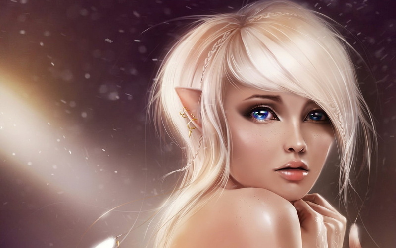 headshot, glamour, one person, elves, blonde, body part, anime girls, hairstyle, fashion, blond hair, human body part, young adult, bright, beautiful people