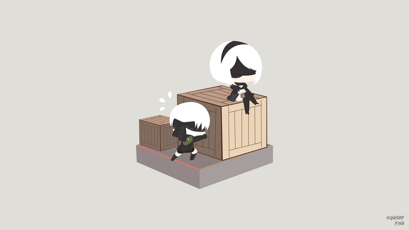 NieR: Automata, Video Game, 4K, YoRHa No.9 Type S, YoRHa No.2 Type B
