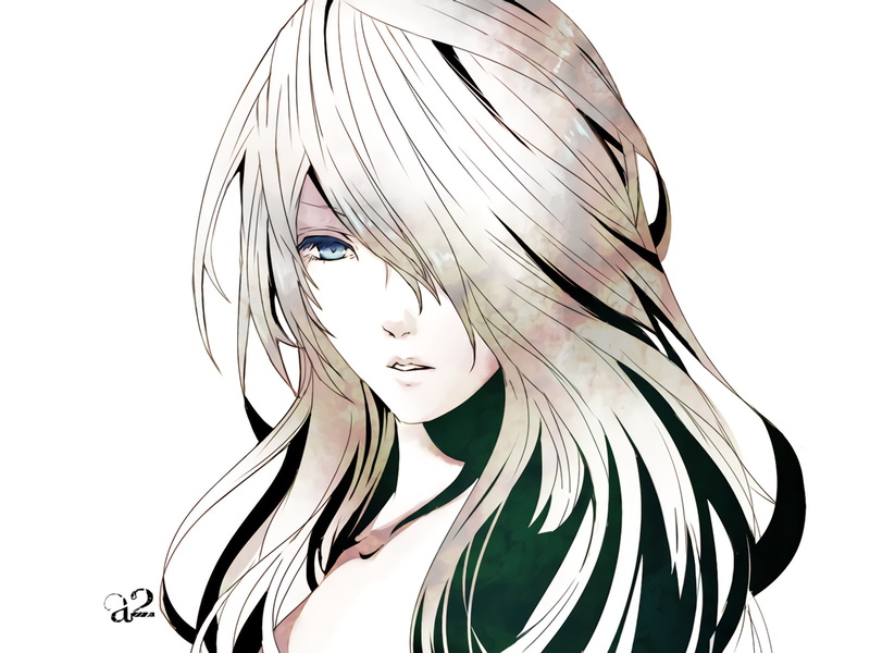 Blue Eyes, YoRHa Type A No.2, NieR: Automata, Long Hair, Video Game, 720P, Girl