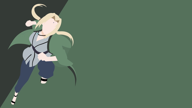 Naruto, 4K, Tsunade (Naruto), Minimalist