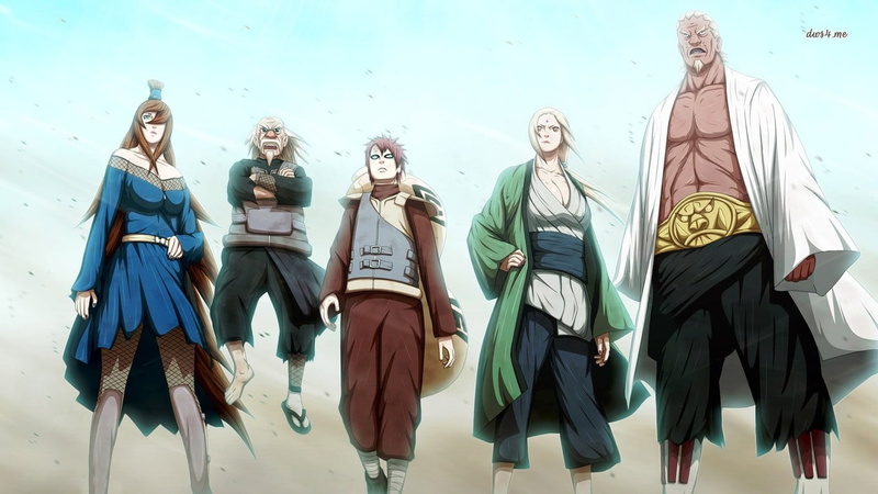full length, three quarter length, group of people, sky, nature, representation, Naruto Shippuuden, Tsunade, clothing, Gaara, people, teenager, female likeness