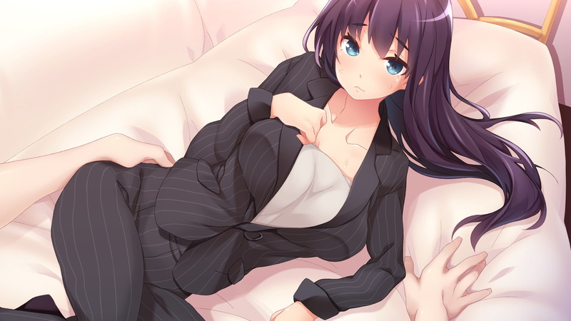 woman, young women, leisure activity, covering, hairstyle, young adult, furniture, lying down, akinoko, lifestyles, games, obscured face, unrecognizable person