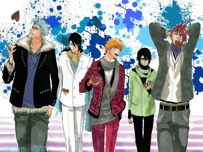 Tōshirō Hitsugaya, Renji Abarai, Ichigo Kurosaki, Bleach, Ulquiorra Cifer, Byakuya Kuchiki, 720P
