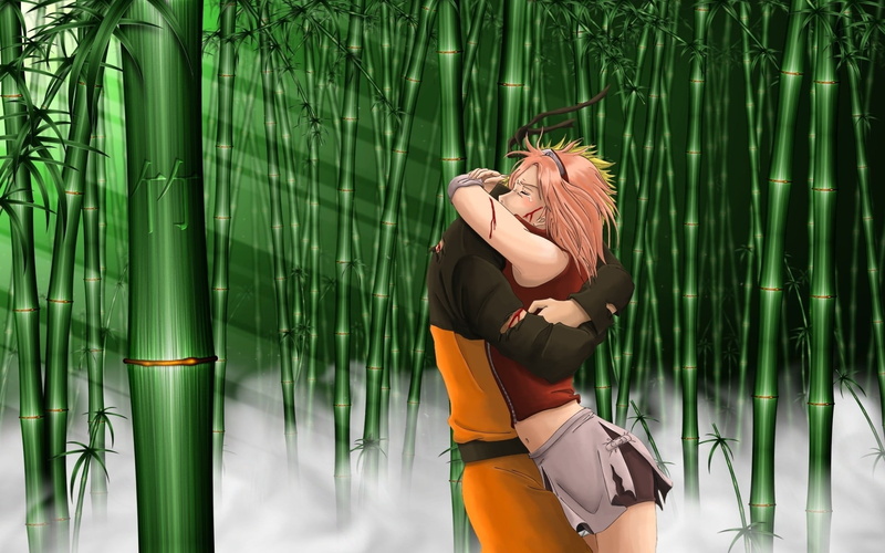 young women, green color, manga, leisure activity, naruto, one person, beautiful woman, 1080P, day, Naruto Shippuuden, long hair, young adult