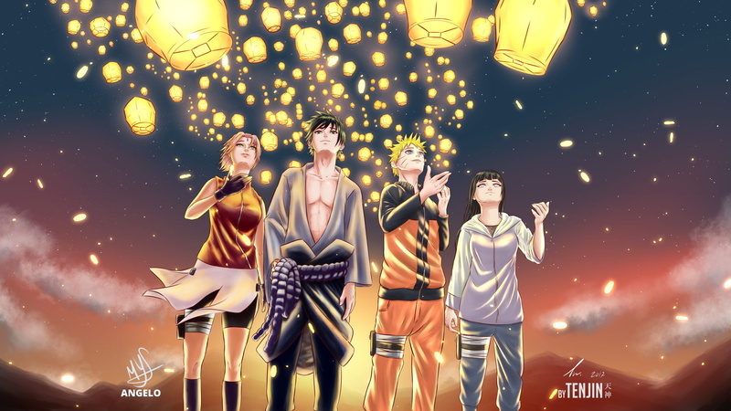 Naruto Uzumaki, Naruto, Hinata Hyūga, Sasuke Uchiha, Sakura Haruno, Anime, 1080P