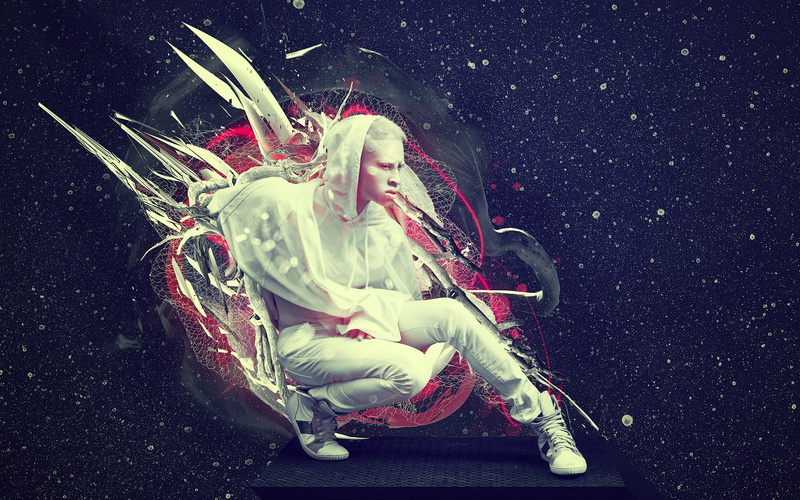 real people, full length, one person, night, arts culture and entertainment, digital composite, sitting, festival, dancer, auto post production filter