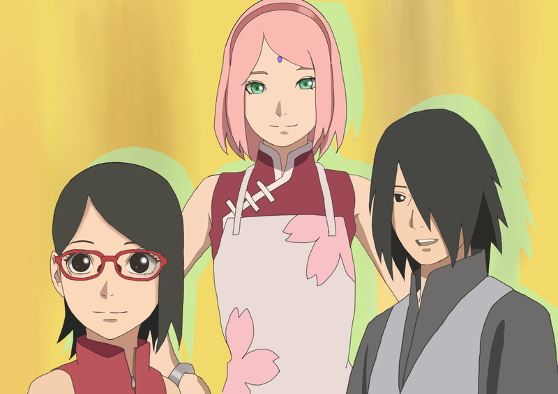 Boruto, 720P, Anime, Sarada Uchiha, Sasuke Uchiha, Sakura Haruno