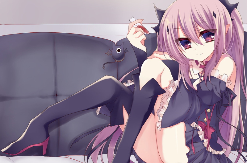 fashion, mask - disguise, clothing, lifestyles, Krul Tepes, young adult, young women, purple, standing, Anime, three quarter length, sunlight, Seraph of the End