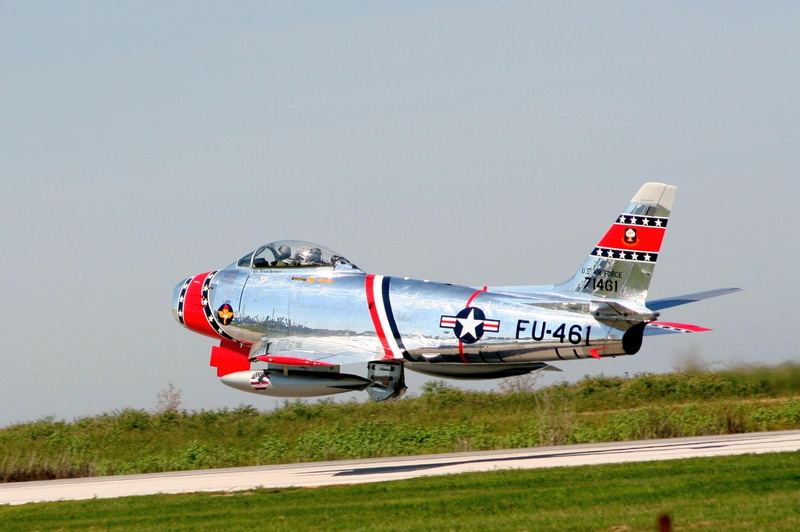 grey, skimming, american, go, red, low, f-86, aircraft planes, saber, north, plane, 1080P, picture