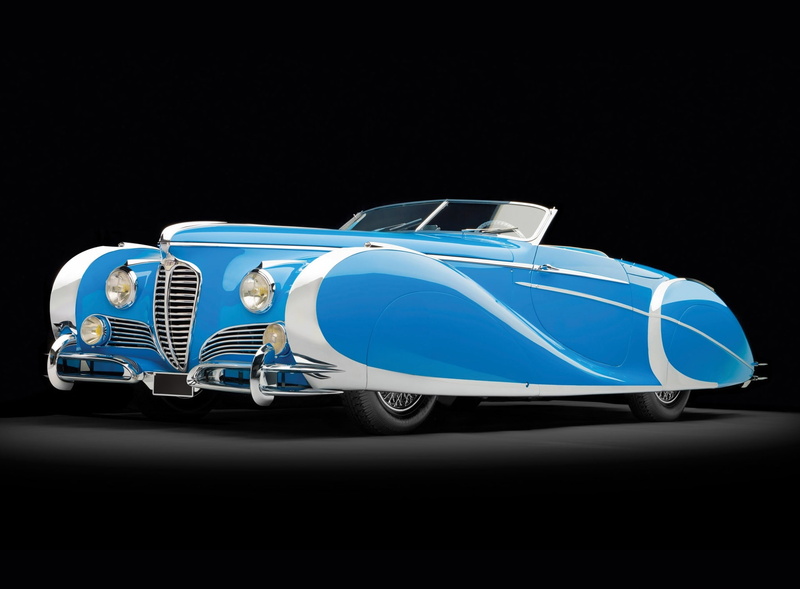 sports car, 1949, blue, speed, 1080P, Saoutchik, Classic Cars, mode of transportation, Roadster, land vehicle, studio shot, car, coupe, Motors, colored background