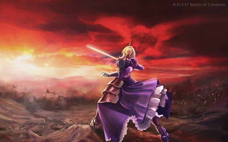 720P, Saber (Fate Series), Fate Series, illustration, Fate/Zero, sabre