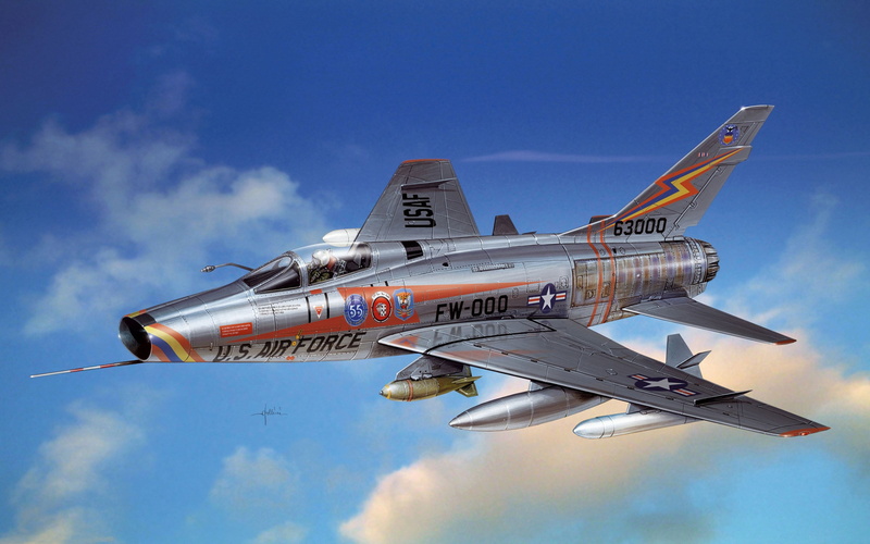 2K, north american f 100 super sabre