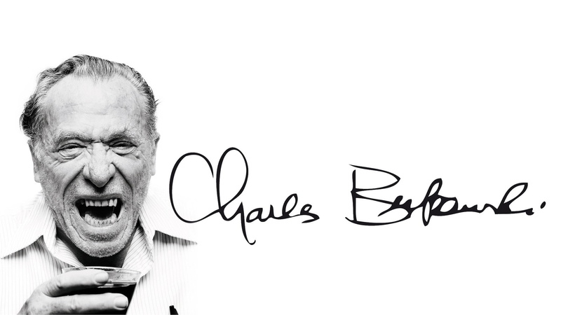 Charles Bukowski, face, 1080P, shirt, men, portrait, monochrome, Drinking Glass, minimalism, alcohol, White Background, Screaming, Signatures, Old People