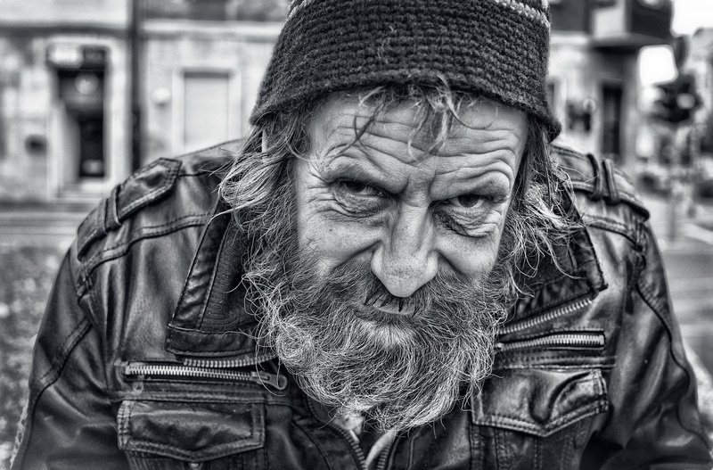 1080P, Wrinkled Face, monochrome, Old People, men, portrait