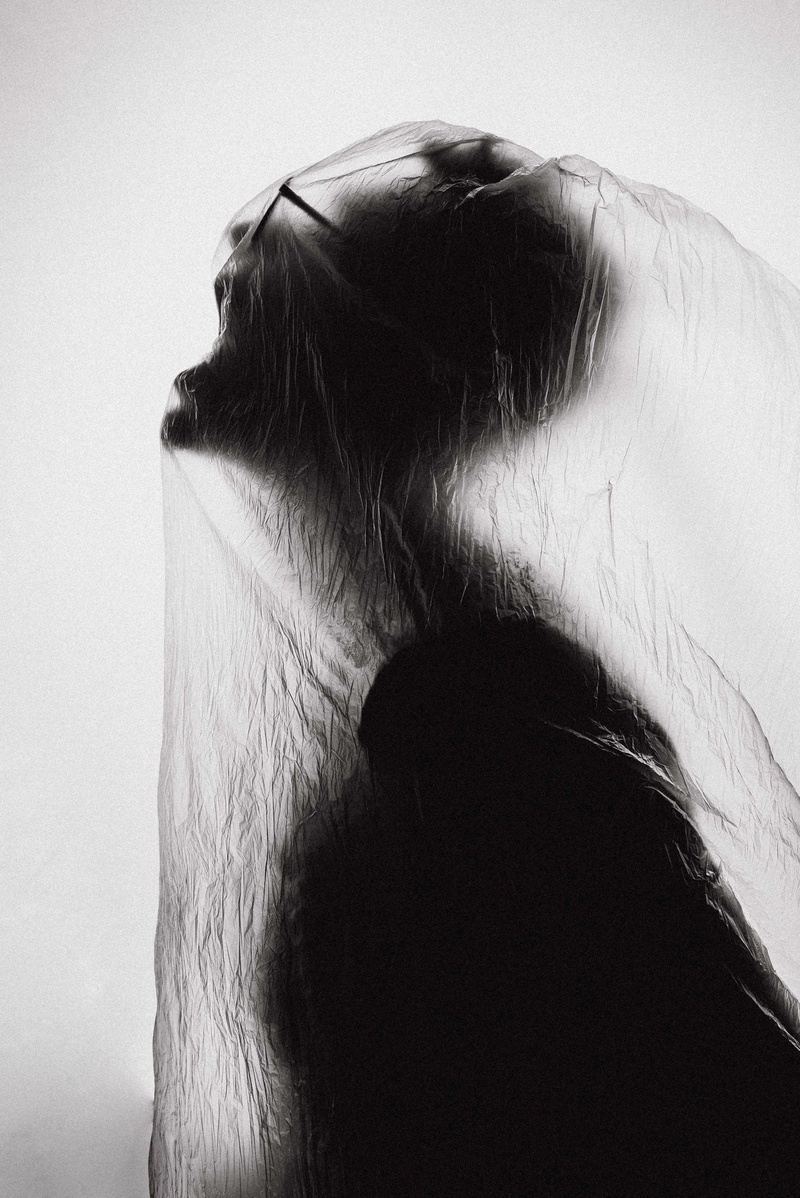 indoors, veil, no people, animal, clear, person, close-up, day, hair, inside, scream, side view, black, animal body part, dog, pack, plastic, photography