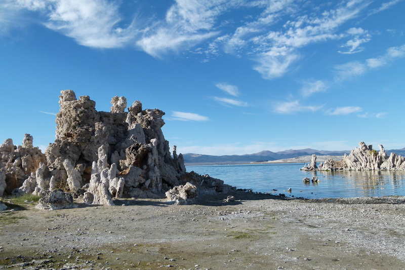 desert, no people, tourist attraction, land, Tufa, solid, landscape, salt lake, architecture, water, sky, 4K, day, rock - object, beautiful, rock, erosion