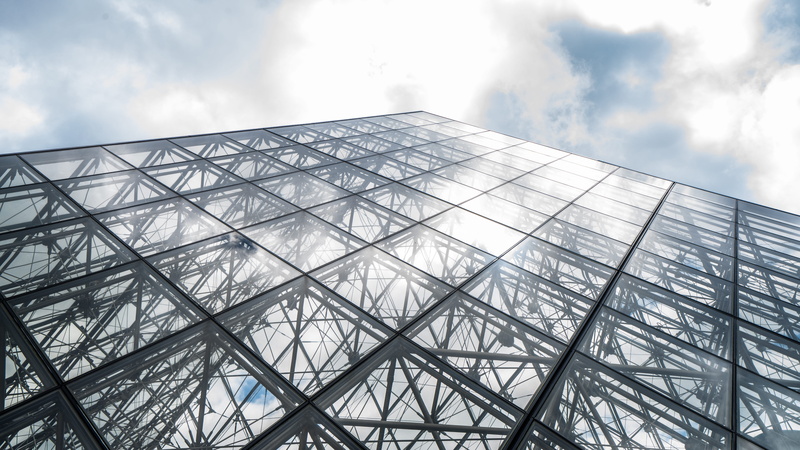 structure, background, museum, sunlight, architecture, cloud - sky, sky, pattern, built structure, centre, louvre, nature, no people, photography, france