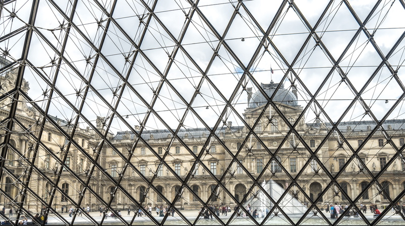 5K, alloy, sky, 4k, design, people, built structure, city, day, mona lisa, window, no people, paintings, building, paris, photo, old, steel, shape, modern