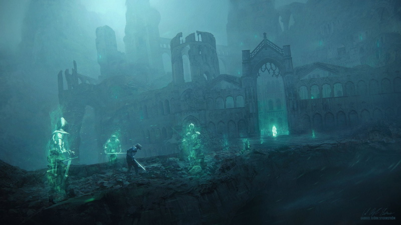 Warrior, Ghost, Fantasy, Sword, 1080P, Ruin, Knight