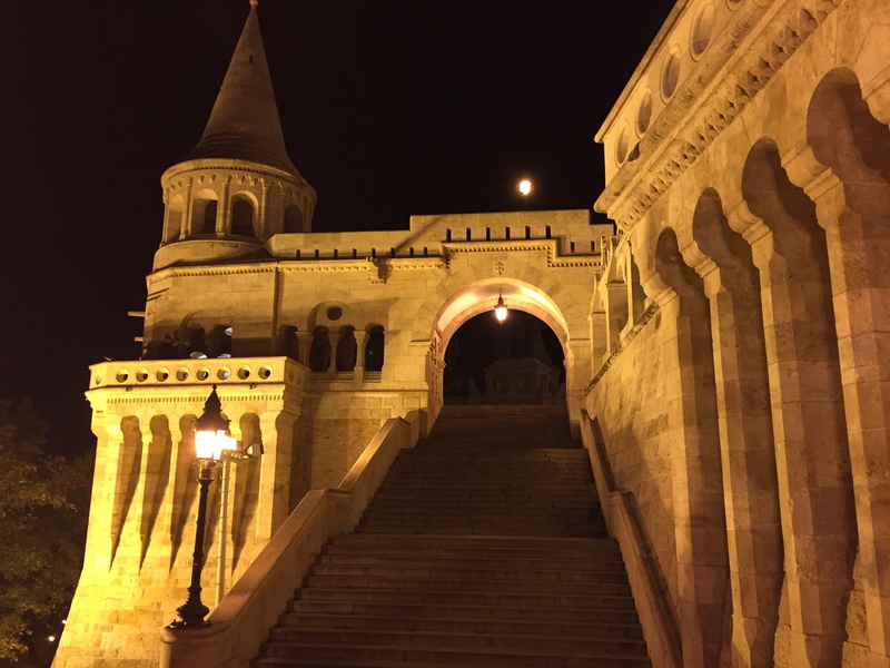 budapest, building exterior, 2K, staircase, night, history, nature, bastei, no people, hungary, ancient, architecture, tourism, outdoors, illuminated