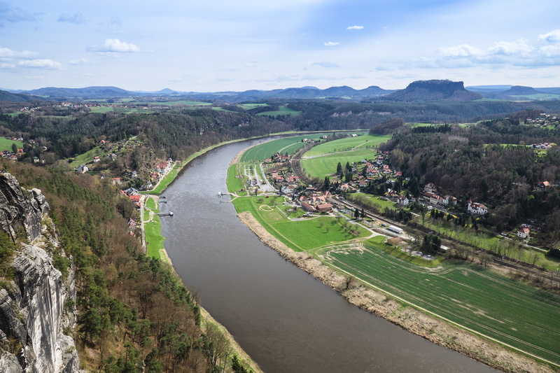 mountain, plant, elbe sandstone mountains, tranquil scene, day, nature, tree, river landscape, architecture, scenics, saxon switzerland, sky, landscape
