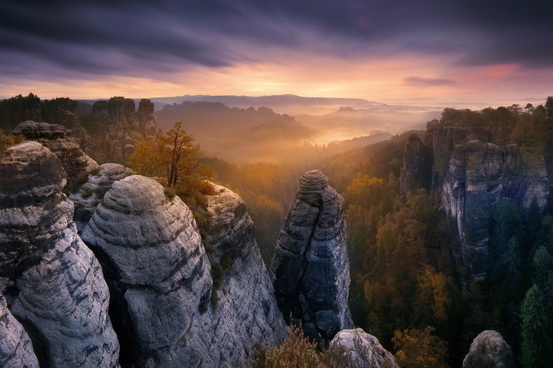 national park, landscape, trees, photography, rocks, forest, Saxon Switzerland, 720P, sky, mountains