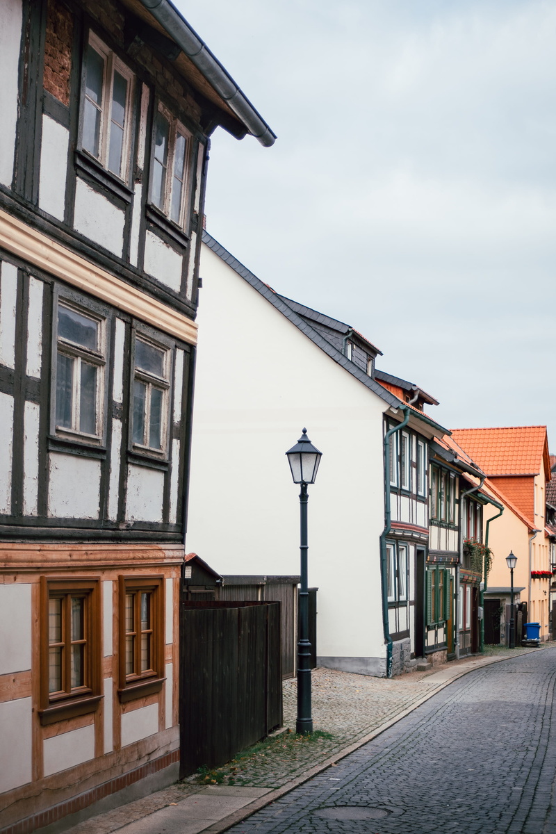 medieval, forest, street light, european, anhalt, attraction, empty, destinations, cloud - sky, germany, saxony, traditional, culture, built structure