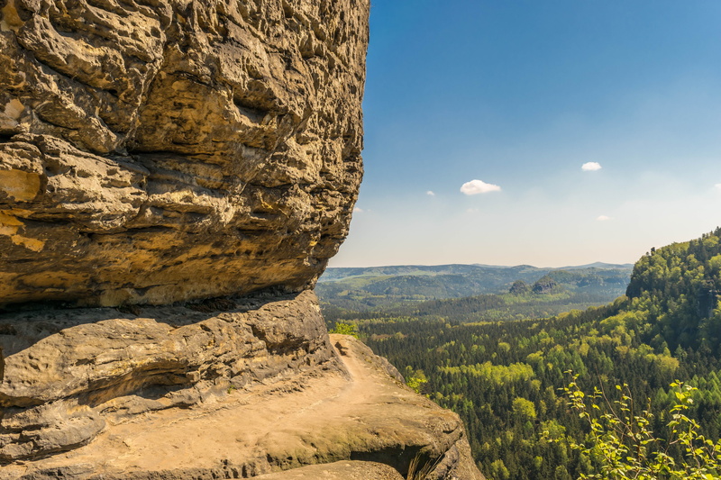 rock formation, plant, rock, sunlight, climb, germany, gorges, mountains, travel destinations, solid, rock - object, tree, mountain, landscape, non-urban scene