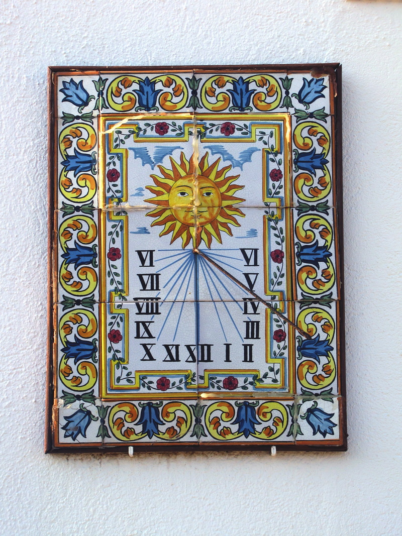 multi colored, no people, craft, representation, wall - building feature, decoration, white wall, sundial, religion, 2K, glass, timepiece, close-up, wood - material