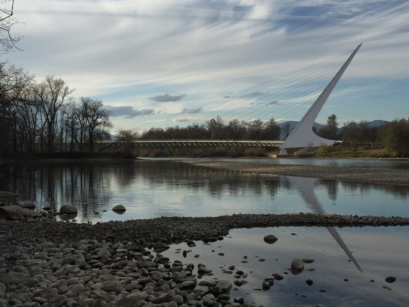 alternative energy, redding, bridge, plant, trees, lake, day, tranquility, renewable energy, river, sundial, environmental conservation, reflection, tranquil scene