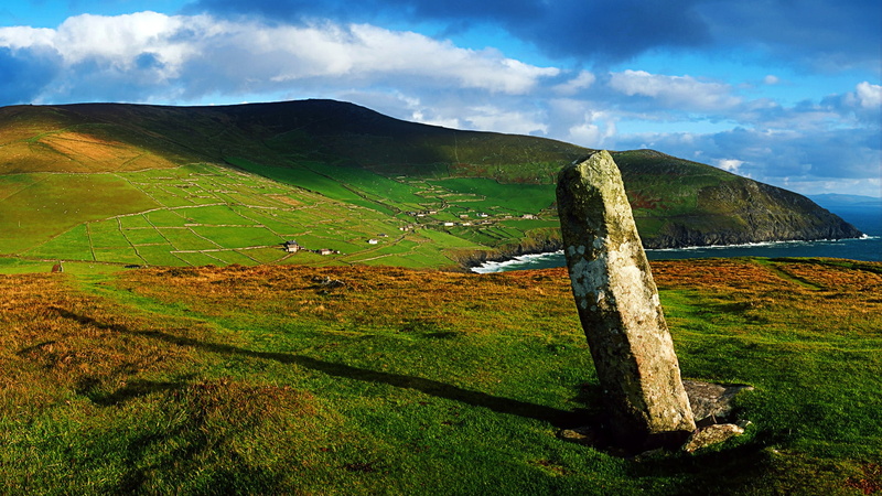 memorial, nature, grass, megalith, non-urban scene, idyllic, no people, day, scenics - nature, cloud - sky, landscape, plant, tranquility, mountain, beauty in nature