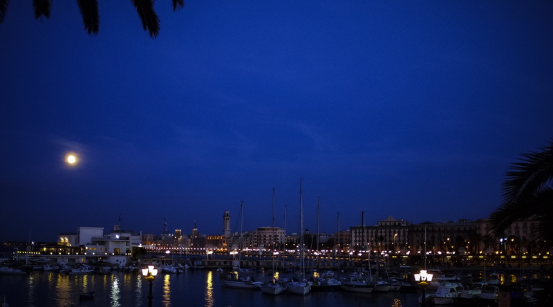sky, moored, Italy, Clear, yacht, transportation, water, harbor, built structure, outdoors, mode of transportation, architecture, city, Fuji, apulia, blue