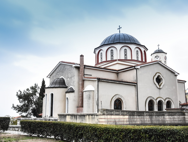 religion, hellenic, macedonia, spirituality, eastern, architecture, low angle view, culture, plant, destination, day, orthodox, greece, ancient, aegean