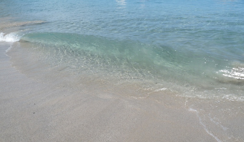beach, water, caribbean, flowing, blue-green, motion, beauty in nature, outside, high angle view, turquoise colored, eastern caribbean, waves, tranquility