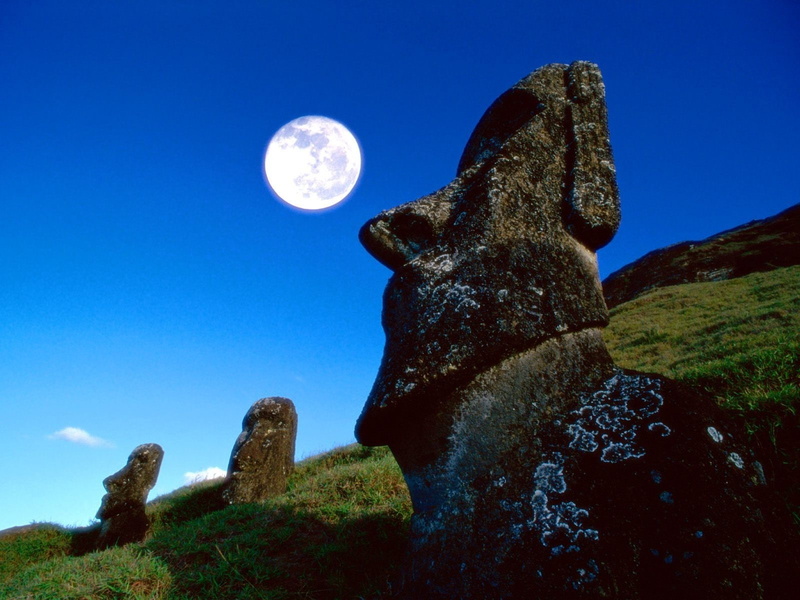 Easter Island, 720P, Moai