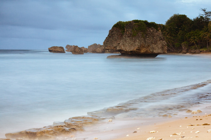 nature, bathsheba, coast, ocean, shore, 1080P, idyllic, barbados, stack rock, solid, rock, rock - object, tranquility, land, landscape, stone, cloud - sky