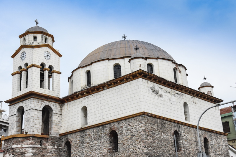 low angle view, belief, tower, outdoor, sky, mediterranean, architecture, built structure, mythology, destination, church, day, tourism, macedonia, ancient