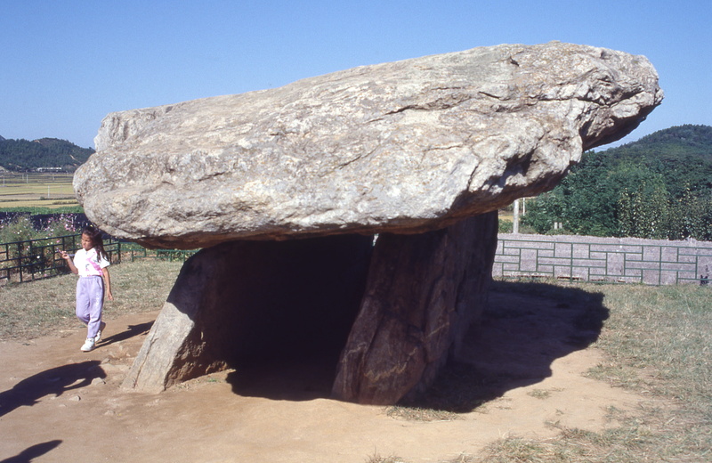 one person, shadow, south korea, adult, rock - object, ganghwa-do, dolmen, standing, lifestyles, 4K, leisure activity, rock, sky, dongmun-ro, outdoors