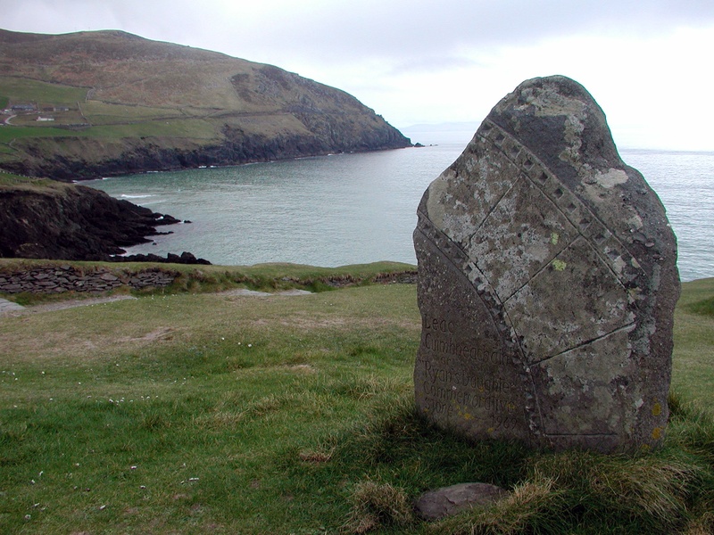 land, non-urban scene, stone, cliffs, uK, coast, sky, rock, nature, menhir, idyllic, ancient, irish, no people, ocean, famous Place, landmark, dingle, tranquility