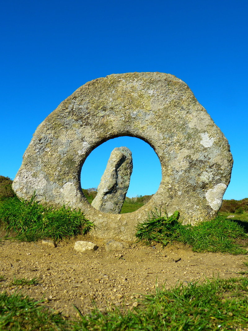 the past, built structure, ruined, ancient civilization, low angle view, sky, deterioration, arch, rock, nature, day, natural arch, granite, menhir, blue