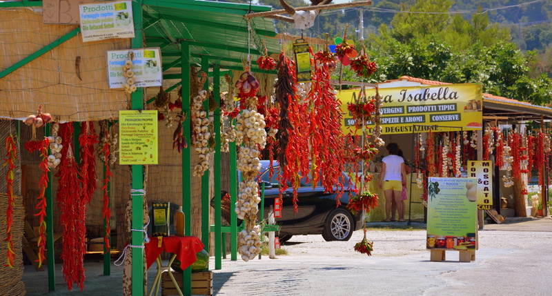 market, shopping, built structure, puglia, building exterior, hanging, no people, market stall, garlic, small business, choice, gargano, non-western script