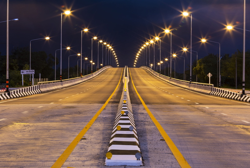 Roads, light, light trail, transportation, lighting equipment, long, street, 5K, street light, architecture, bridge, connection, long exposure, outdoors