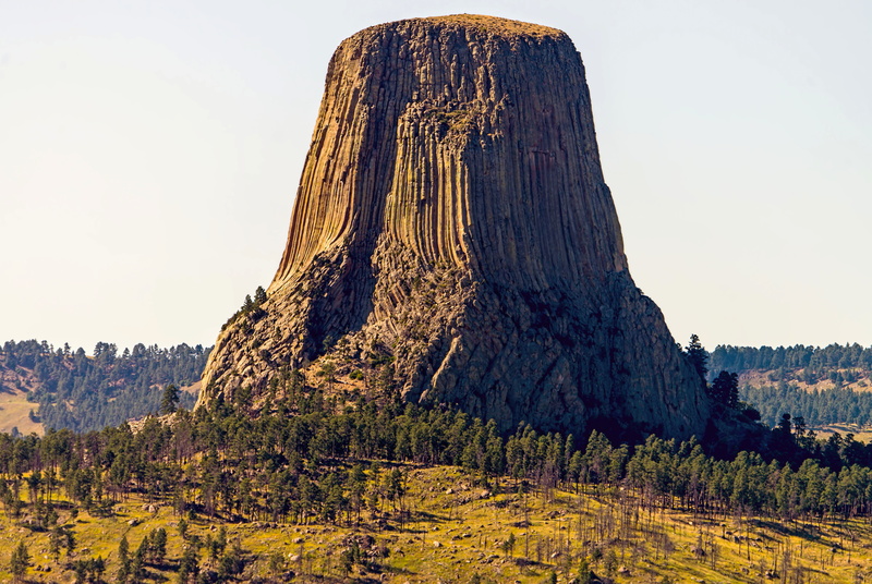 monument, natural monument, 5K, USA, Wyoming, Devils Tower